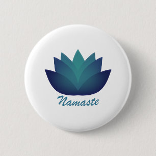 Macaron Rond 5 Cm Namaste Lotus Flower