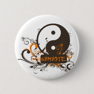 Macaron Rond 5 Cm Namaste Yin Yang