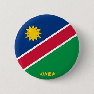 Macaron Rond 5 Cm Namibie Drapeau mignon Patriotique