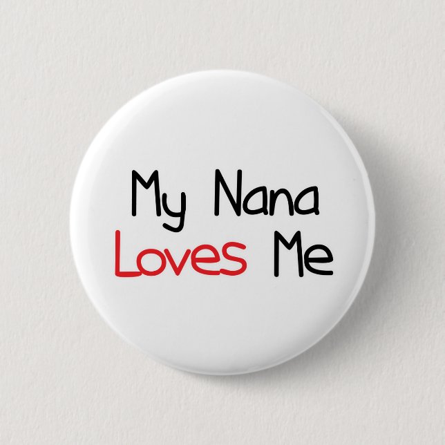 Macaron Rond 5 Cm Nana m'aime (Devant)