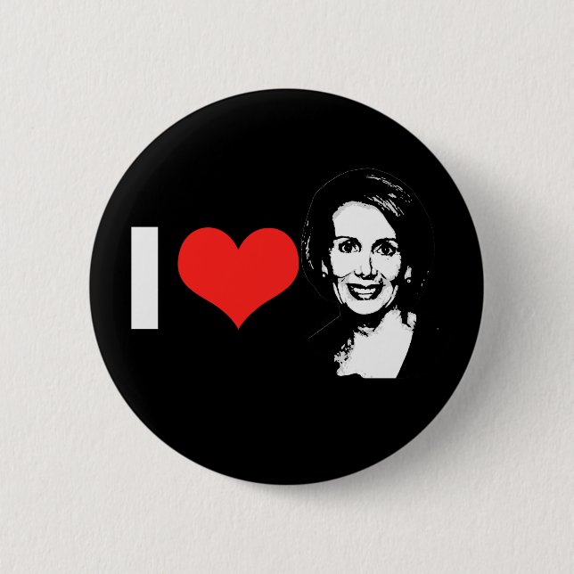 Macaron Rond 5 Cm Nancy Pelosi 2012 (Devant)