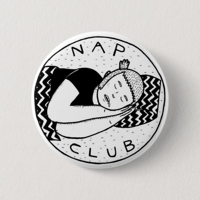 Macaron Rond 5 Cm Nap club pin (Devant)