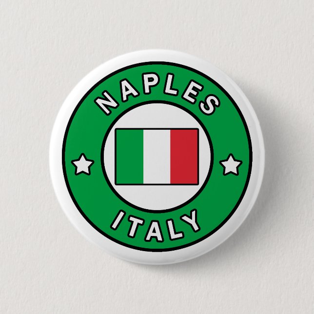 Macaron Rond 5 Cm Naples Italie (Devant)