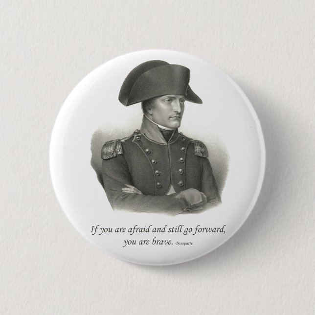 Macaron Rond 5 Cm Napoleon Bonaparte (Devant)