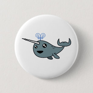 Macaron Rond 5 Cm Narwhal !