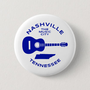 Macaron Rond 5 Cm Nashville Tennessee The Music City