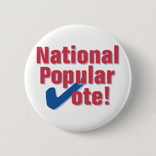 Macaron Rond 5 Cm National Popular Vote Classic Logo Button