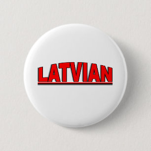 Macaron Rond 5 Cm Nationalités - "Latvian "