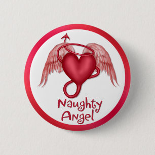 Macaron Rond 5 Cm Naughty Angel