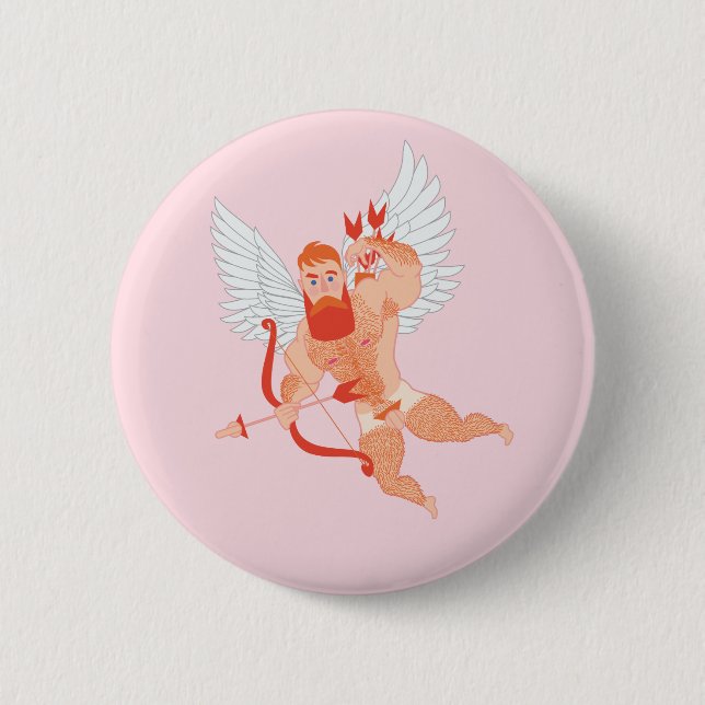 Macaron Rond 5 Cm Naughty Cupid (Devant)