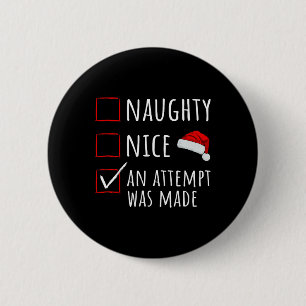 Macaron Rond 5 Cm Naughty Nice Tentative A Été Fait Liste De Noël En