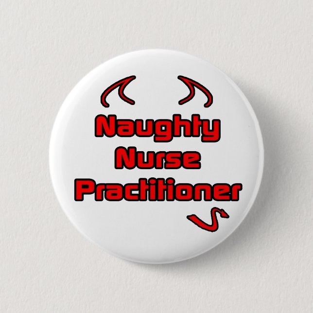 Macaron Rond 5 Cm Naughty Nurse (Devant)