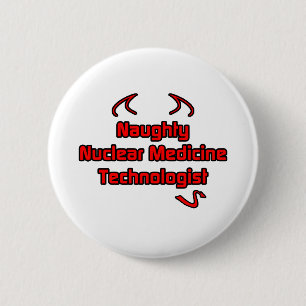 Macaron Rond 5 Cm Naughty Technologue en médecine nucléaire