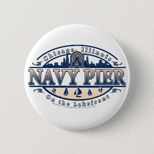 Macaron Rond 5 Cm Navy Pier Chicago