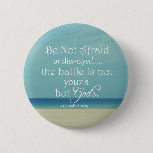 Macaron Rond 5 Cm N'ayez pas peur Verset Bible
