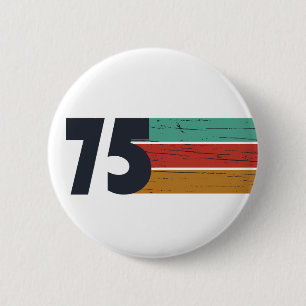 Macaron Rond 5 Cm Né en 1975 cadeau vintage 50e anniversaire