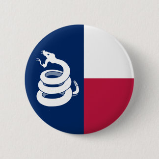 Macaron Rond 5 Cm "Ne marchez pas bouton sur Texas"