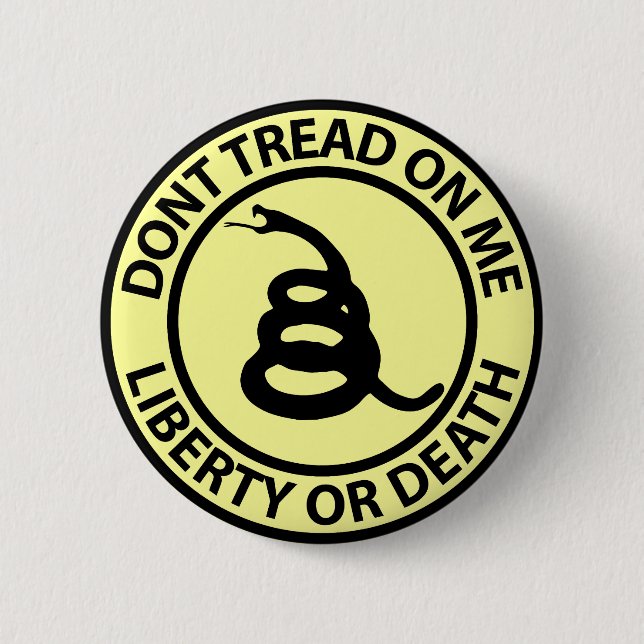 Macaron Rond 5 Cm Ne marchez pas sur moi (Devant)