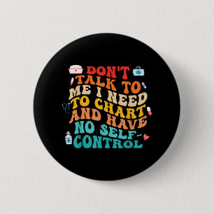 Macaron Rond 5 Cm Ne Me Parlez Pas J'Ai Besoin De Graphique Citation