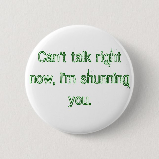 Macaron Rond 5 Cm Ne peux pas parler en ce moment, je vous évite (Devant)