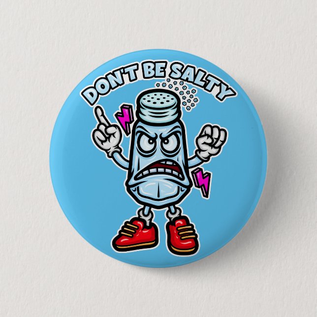 Macaron Rond 5 Cm Ne sois pas salé (Devant)