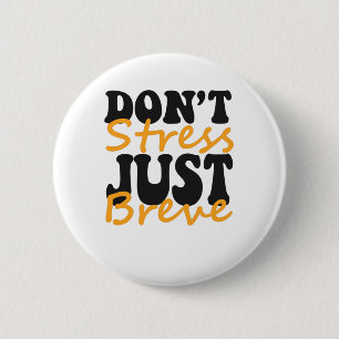 Macaron Rond 5 Cm Ne Stress Juste Breve Dyslexia Drôle TDAH cadeau