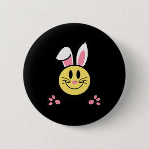 Macaron Rond 5 Cm Ne t'inquiète pas, sois joyeux, visage souriant, l