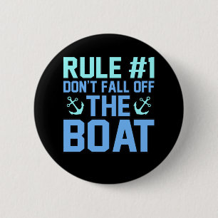 Macaron Rond 5 Cm Ne tombez pas de bateau Bateau Voilier Croisière L