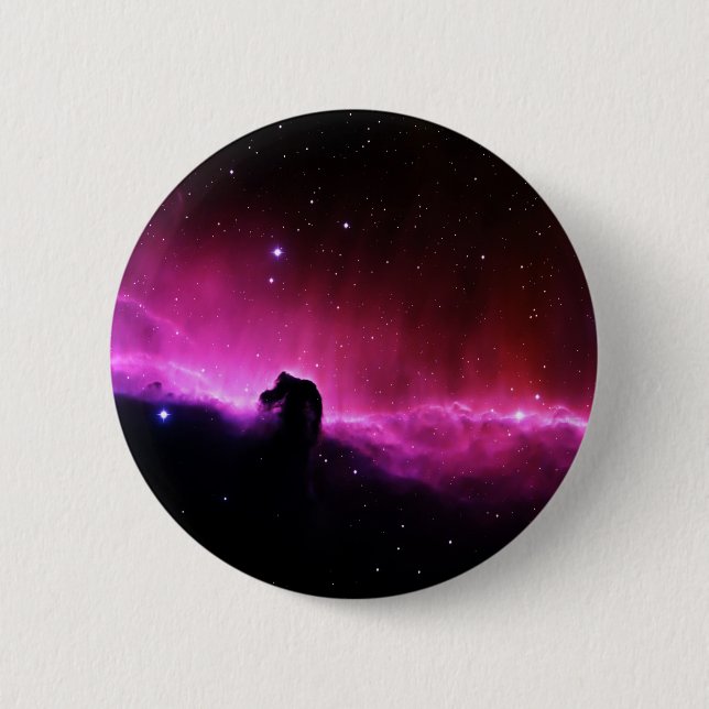 Macaron Rond 5 Cm Nebula à tête de cheval (Devant)