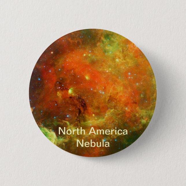 Macaron Rond 5 Cm Nebula Amérique du Nord (Devant)