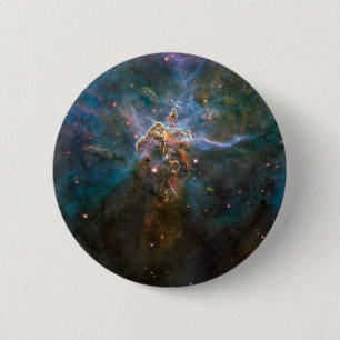 Macaron Rond 5 Cm Nebulae de la Caroline dans l'espace