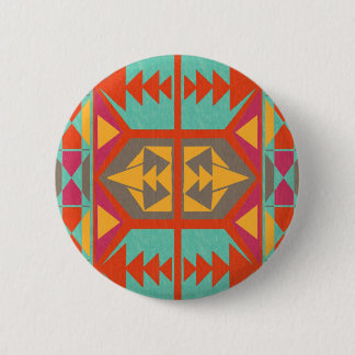 Macaron Rond 5 Cm Néo- tribal indigène