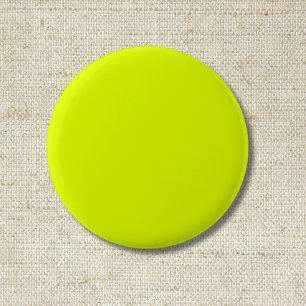 Macaron Rond 5 Cm Neon Chartreuse couleur solide   Classique