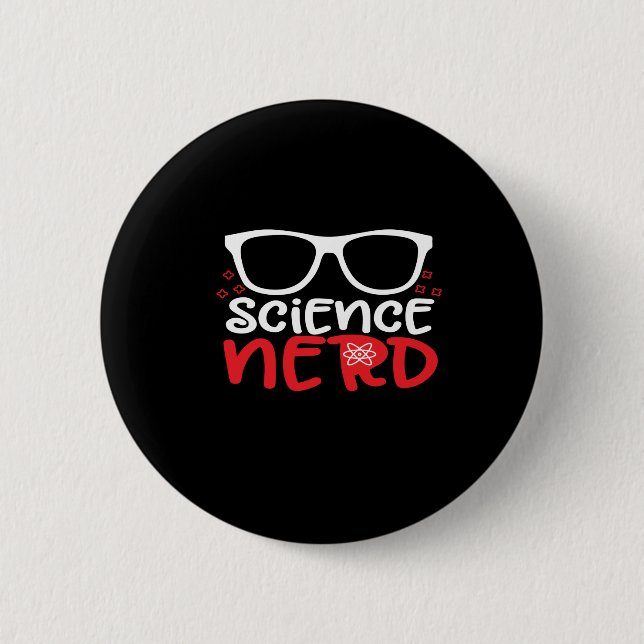 Macaron Rond 5 Cm nerd scientifique (Devant)