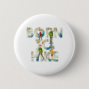 Macaron Rond 5 Cm NÉS POUR RANDONNER Boutons