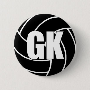 Macaron Rond 5 Cm Netball Objectif Keeper GK