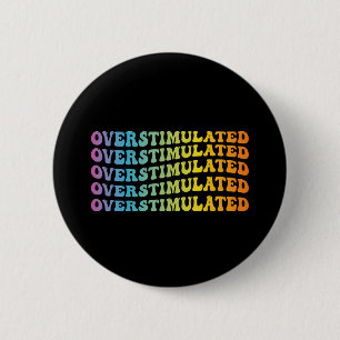 Macaron Rond 5 Cm Neurodivergent de drapeau de sensibilisation au TD
