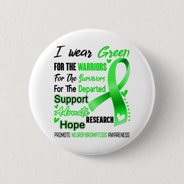 Macaron Rond 5 Cm Neurofibromatosis Awareness Month Ribbon (Devant)