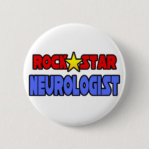 Macaron Rond 5 Cm Neurologue Rock Star