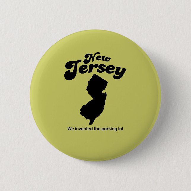 Macaron Rond 5 Cm New Jersey Motto - Nous avons inventé le parking (Devant)
