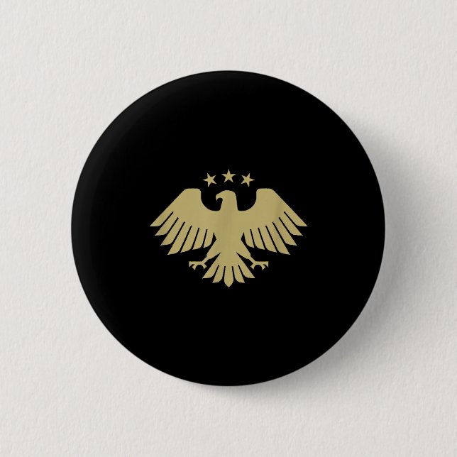 Macaron Rond 5 Cm New Syrian Eagle  (Devant)
