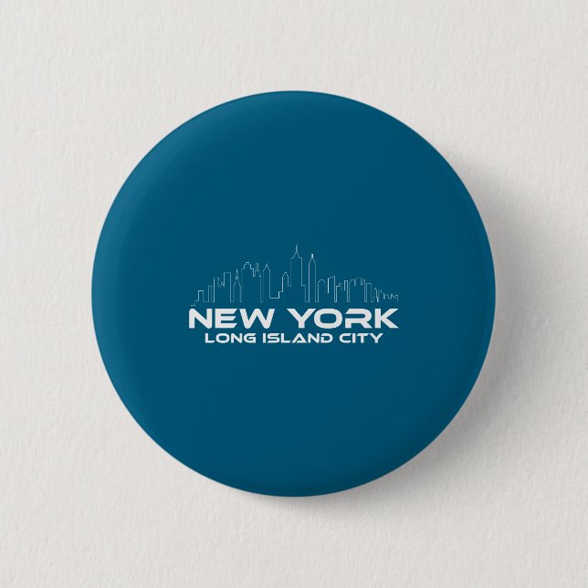 Macaron Rond 5 Cm New York Long Island City _1  (Devant)