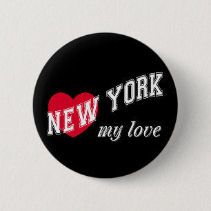 Macaron Rond 5 Cm New York, mon amour