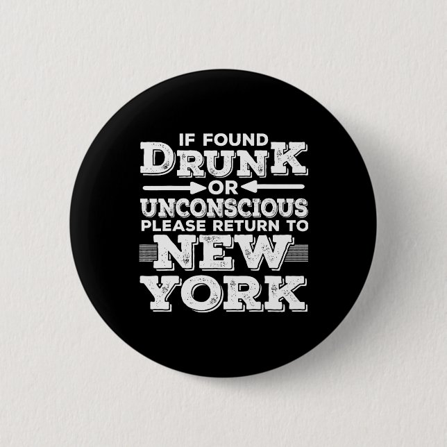 Macaron Rond 5 Cm New York Sayings Funny Ny  (Devant)