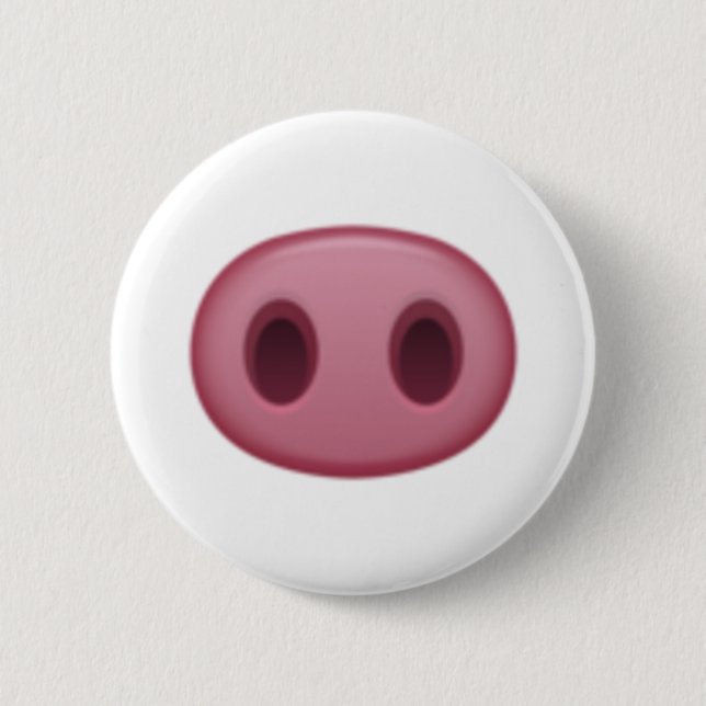 Macaron Rond 5 Cm Nez de porc - Emoji (Devant)