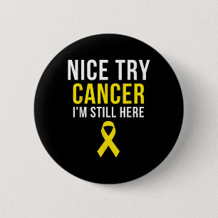 Macaron Rond 5 Cm Nice Essayez Survivante Sarcoma Cancer Sensibilisa