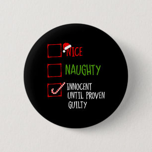 Macaron Rond 5 Cm Nice Naughty Innocent Jusqu'À La Culpabilité Prove
