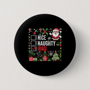 Macaron Rond 5 Cm Nice Naughty Iraqi Noël Père Noël Iraq