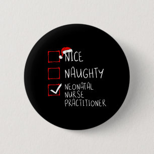 Macaron Rond 5 Cm Nice Naughty Neonatal Nurse Praticien Noël