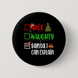 Macaron Rond 5 Cm Nice Naughty Père Noël Je Peux Expliquer Noël List